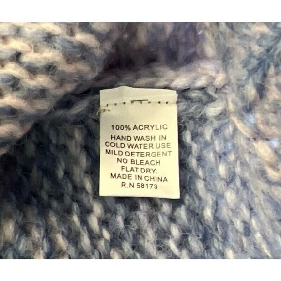 RAGA Anthropologie Womens Sz 2x NWT Cropped Knit Ombre Blue Alicia Cardigan - Picture 9 of 11